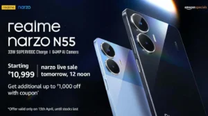 Read more about the article Realme narzo N55: Powerful Smartphone with 6GB RAM and 5000mAh Battery, Starting at Rs. 10,999