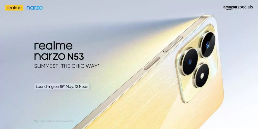 You are currently viewing Realme Narzo N53 Set to Launch in India on May 18th with Sleek Design, High-Performance, and Advanced Features