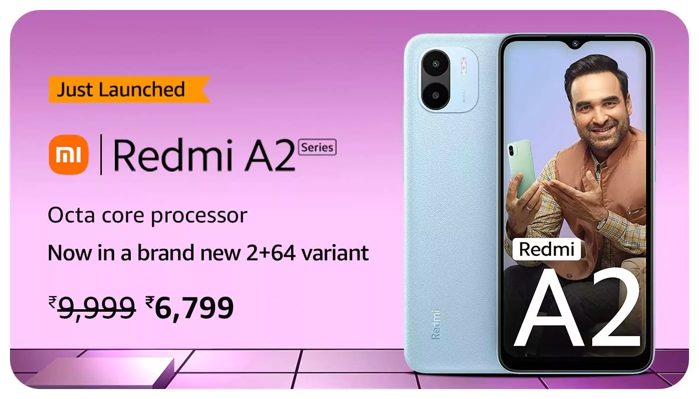 You are currently viewing Redmi A2 Series Introduces 2GB RAM + 64GB Storage Variant In India